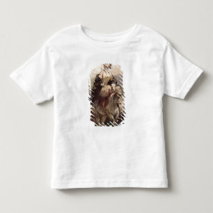 Junge Frau am Pferd Kleinkind T-shirt