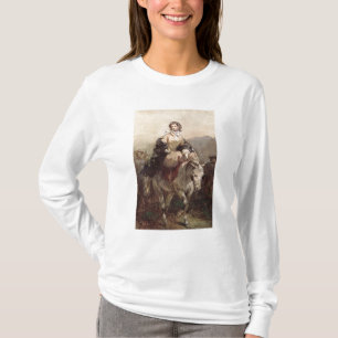 Junge Frau auf einem Pferd T-Shirt