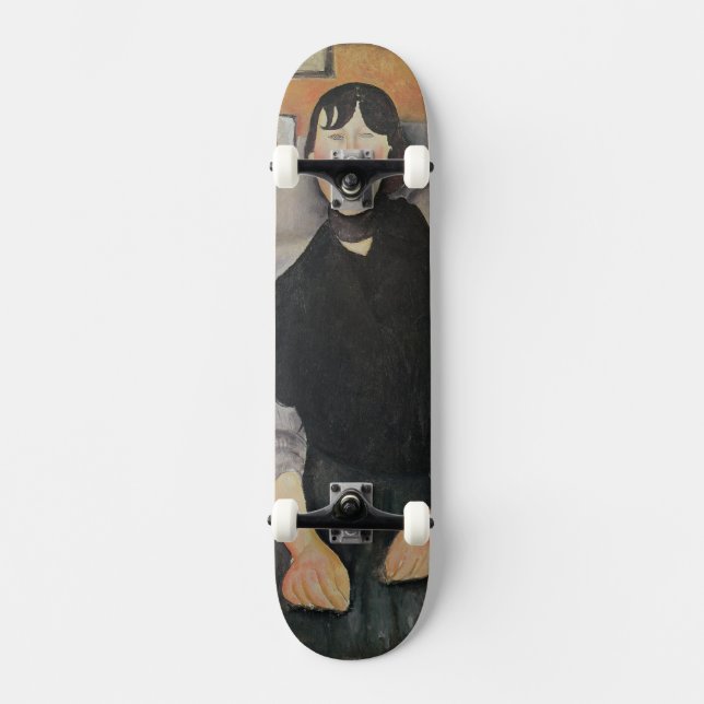 Junge Frau der Leute Skateboard (Vorderseite)