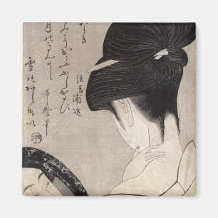 Junge Frau, die Make-up, c.1795-96 anwendet Magnet