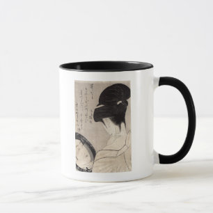 Junge Frau, die Make-up, c.1795-96 anwendet Tasse
