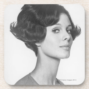 Junge Frau Getränkeuntersetzer