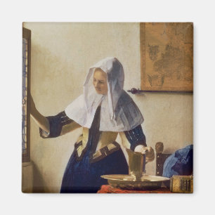 Junge Frau mit einem Wasser-Krug, c.1662 Magnet