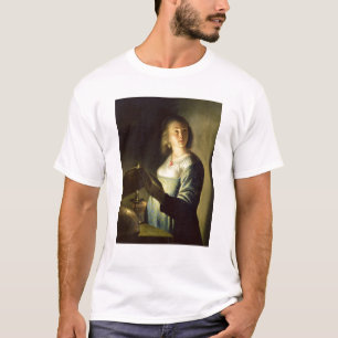 Junge Frau mit einer Kerze T-Shirt