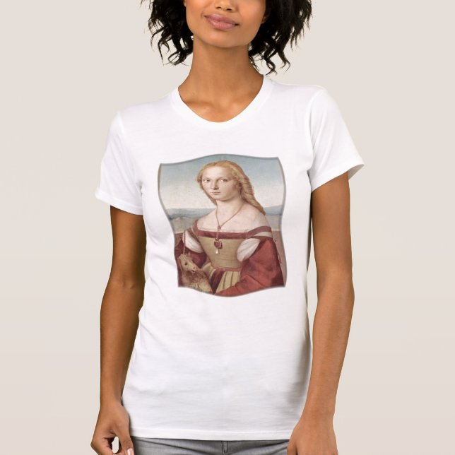 Junge Frau mit Einhorn T-Shirt (Vorderseite)