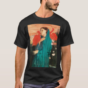 Junge Frau mit Ibis Fine Art von Edgar Degas T-Shirt