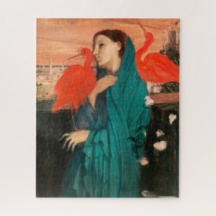 Junge Frau mit Ibis von Edgar Degas
