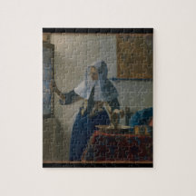 Junge Frau mit Wasserpitcher Vermeer Art Puzzle