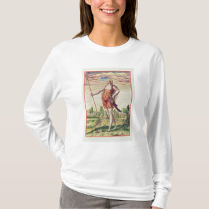 Junge Frau von einem benachbarten Stamm zu T-Shirt