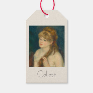 Junge Frau von Renoir über ihr Haar Geschenkanhänger