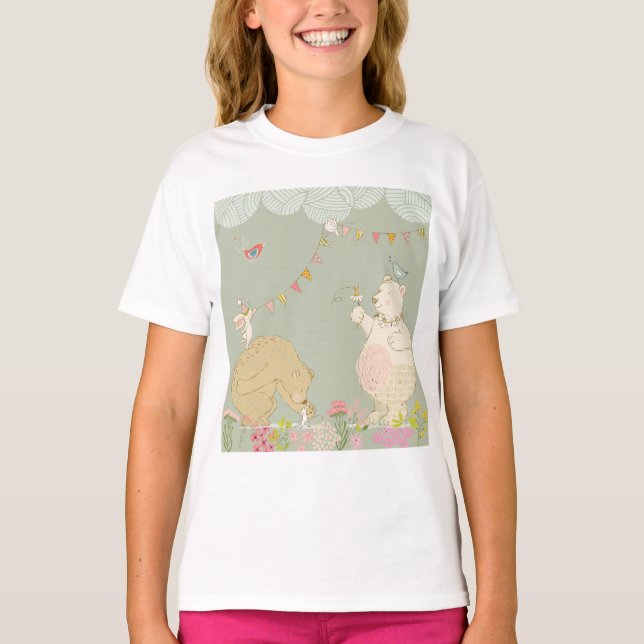 Junge Frühlingsbären T-Shirt (Vorderseite)