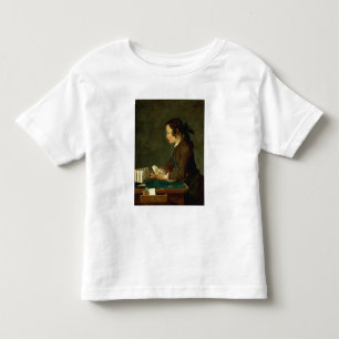 Junge Gebäude a Castle of Cards (Öl auf Leinwand) Kleinkind T-shirt