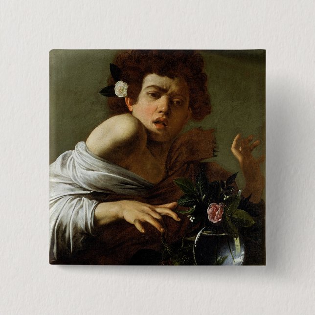 Junge gebissen durch eine Eidechse, c.1595-1600 Button (Vorderseite)