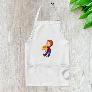 Junge Gewinner Schürze