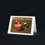 JUNGE GRANDSONS GEBURTSTAG - RACING AUTO GREETING KARTE<br><div class="desc">Sagen Sie Ihrem Kleinen,  dass Sie Ihrem GRADNSON ein SEHR FUN / SEHR GLÜCKLICH "Geburtstag" heute wünschen und ER WIRKLICH die Autos auch LIEBE!!!!!</div>