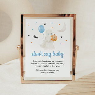 Junge Halloween Little Boo Sage kein Baby Poster