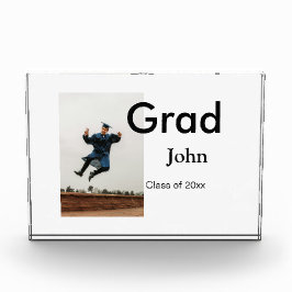 Junge hinzufügen Name Datum Jahr Text QR Abschluss Fotoblock