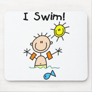 Junge I Swim Mousepad