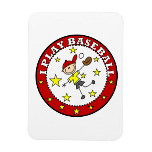 Junge, ich spiele Baseball-T-Shirts und Geschenke Magnet
