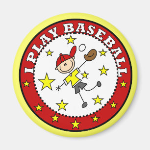 Junge, ich spiele Baseball-T-Shirts und Geschenke Magnet