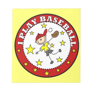 Junge, ich spiele Baseball-T-Shirts und Geschenke Notizblock