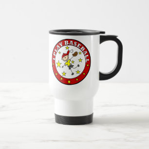 Junge, ich spiele Baseball-T-Shirts und Geschenke Reisebecher