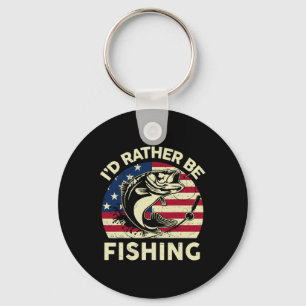Junge, ich würde lieber Fischen gehen-Shirt Männer Schlüsselanhänger
