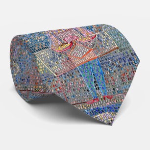 Junge im Extravaganten Kleid: Ein Paul Klee Inspir Krawatte
