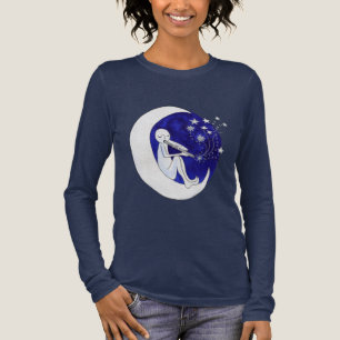 Junge im Mond Tri-Blend Shirt
