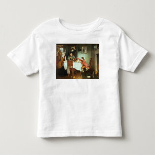 Junge James Watt, der mit Dampf spielt Kleinkind T-shirt