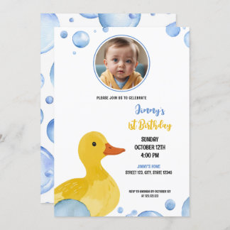 Junge Junge Junge Junge Foto Geburtstag Einladung