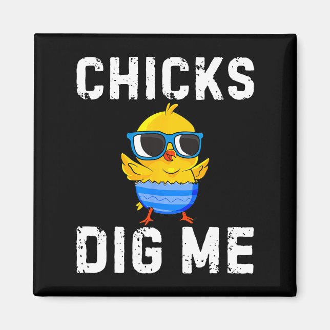 Junge Jungen Junge Junge Happy Ostereier Jäger Magnet (Vorne)