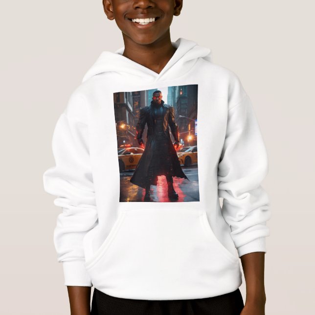 Junge Kinder Pullover Print Superherd Hoodies (Vorderseite)