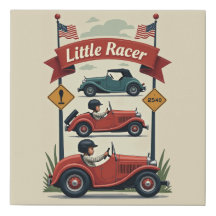 Junge Kinderzimmer Set: Race Car Wall Art