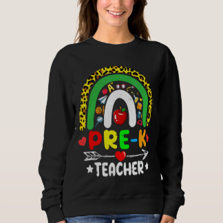 Junge Leoparden-Regenbogenschüler kehren zurück Sweatshirt