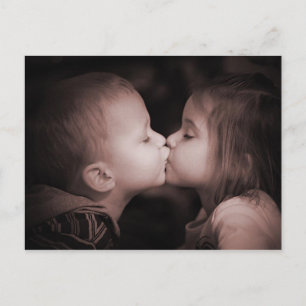 Junge Liebe Postkarte