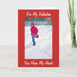 JUNGE LIEBE VALENTINE FEIERTAGSKARTE