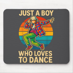 Junge liebt Tanz Tanz Illustration Mousepad