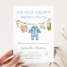 Junge lokal aufgezogen Baby Shower