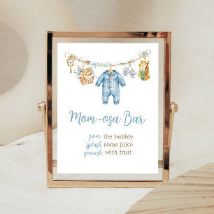 Junge lokal aufgezogen Mom Osa Bar Schild
