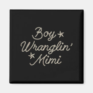 Junge lustiger Cowboy Cowgirl Western Magnet