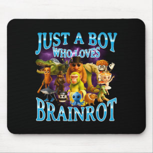 Junge Lustiger Italienischer Brainrot-Liebhaber Me Mousepad