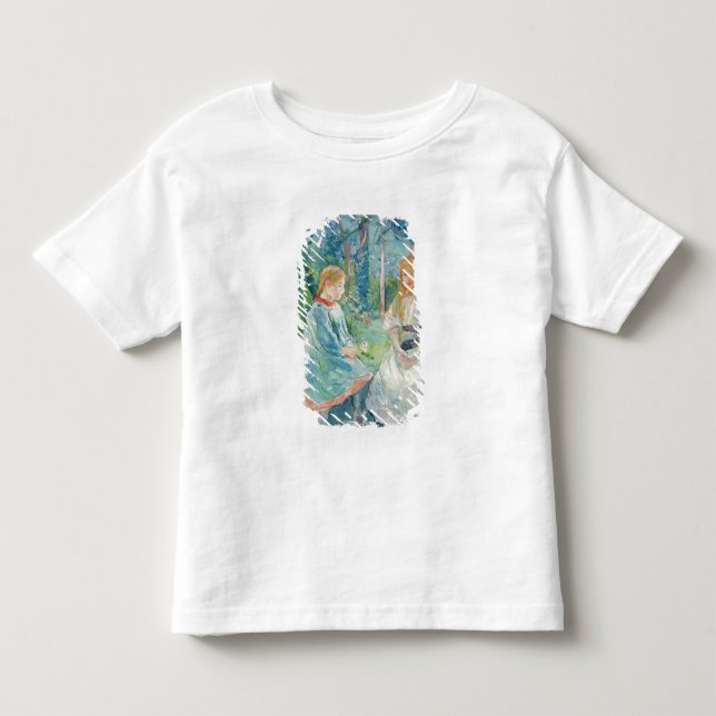 Junge Mädchen am Fenster, 1892 Kleinkind T-shirt (Vorderseite)