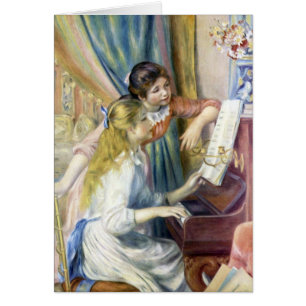 Junge Mädchen am Klavier von Pierre Renoir