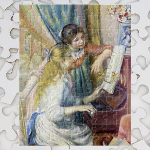 Junge Mädchen am Klavier von Pierre Renoir