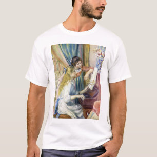 Junge Mädchen am Klavier von Pierre Renoir T-Shirt