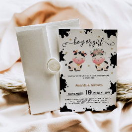 Junge Mädchen der heiligen Kuh, Aquarell Einladung