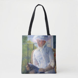 Junge Mädchen und ihr Hund, Mary Cassatt Tasche