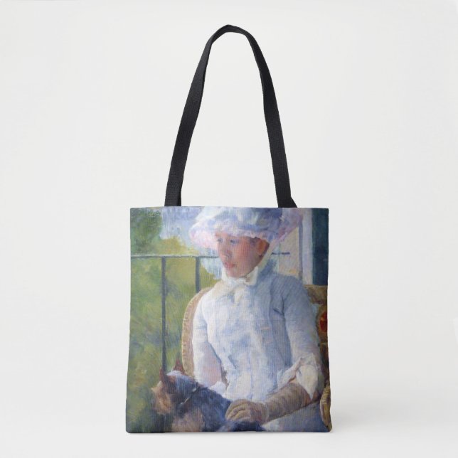 Junge Mädchen und ihr Hund, Mary Cassatt Tasche (Vorderseite)