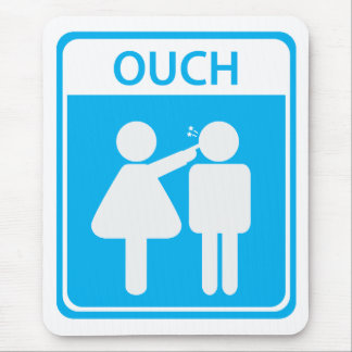 Junge Mädchen-Zeichen Mousepad
